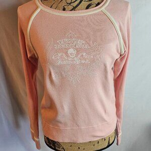 Harley Davidson Women’s Vintage Long Sleeve Pink Shirt Size M